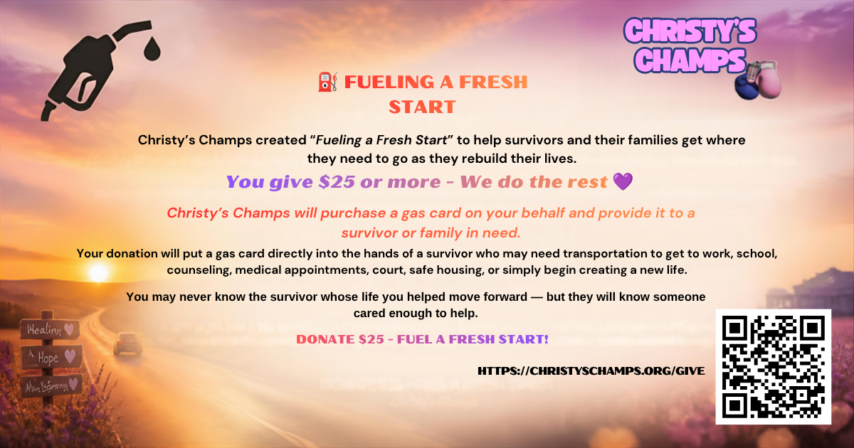 CHRISTY'S CHAMPS: ⛽ FUELING A FRESH START