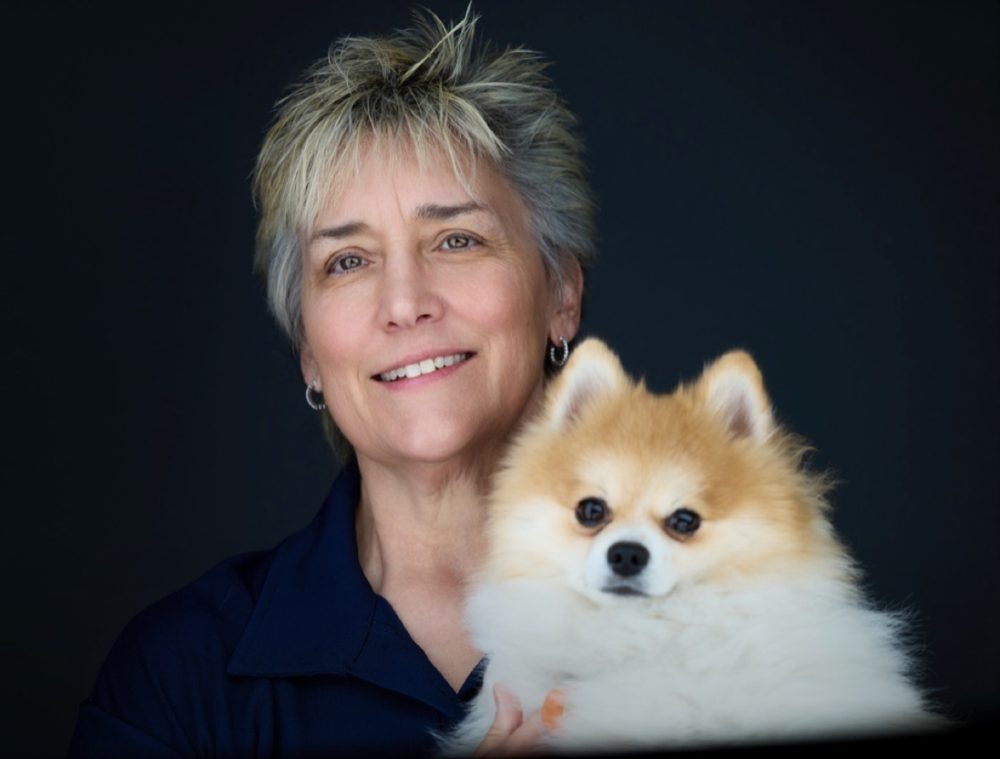 Christy Martin with her dog